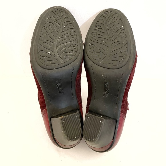 Earth Shoes • Wanderlust Rosewood Cap Toe t strap Heel Pump Red Leather • 8B - Picture 7 of 9